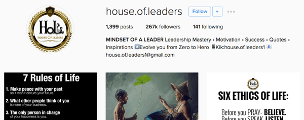 lyderių namai instagram bio