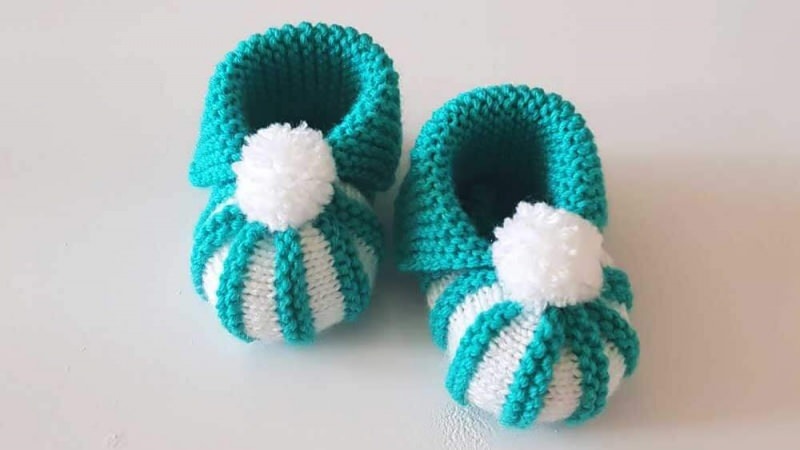 Pompon kūdikių batų modeliai