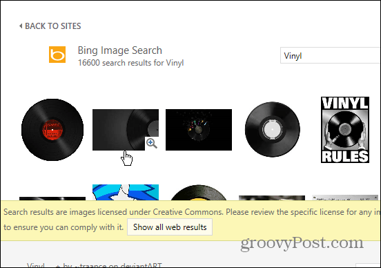 „Bing“ vaizdų paieška