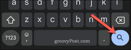 „Gmail“ paieškos mygtukas „Android“ klaviatūroje
