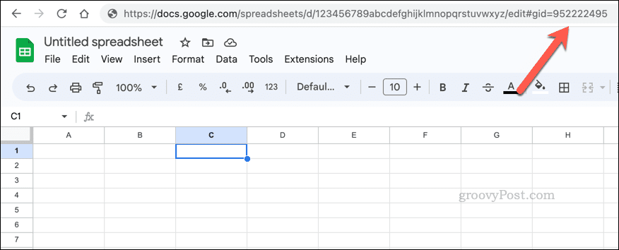 GID lapo vertės pavyzdys „Google“ skaičiuoklėse