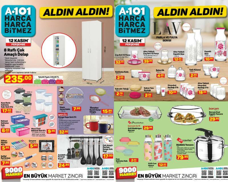 Pristatymo į namus laikotarpis prekybos centre A 101! Kokie yra produktai su nuolaida lapkričio 19 d. Kataloge A 101?
