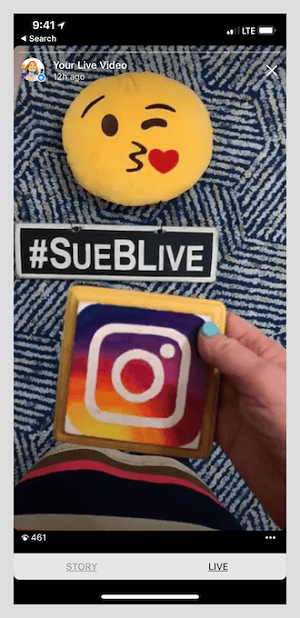 Sue daug įtraukia per „Instagram“ istorijas.