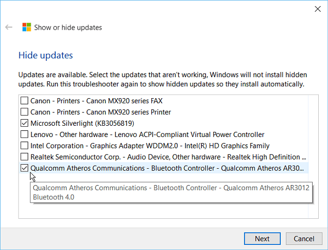„Windows 10“: blokuokite automatinius „Windows“ atnaujinimus naudodami (KB3073930) naudingumą