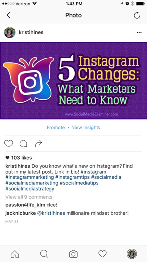 instagram reklamuoti įrašą