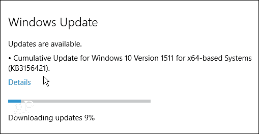„Windows 10“ KB3156421