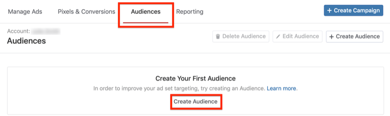 1 žingsnis, kaip sukurti „Quora“ sąrašo atitikties auditoriją