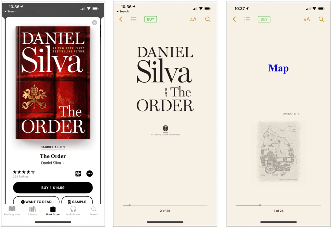 „Apple Books“ ir „Amazon Kindle Books App 2020“