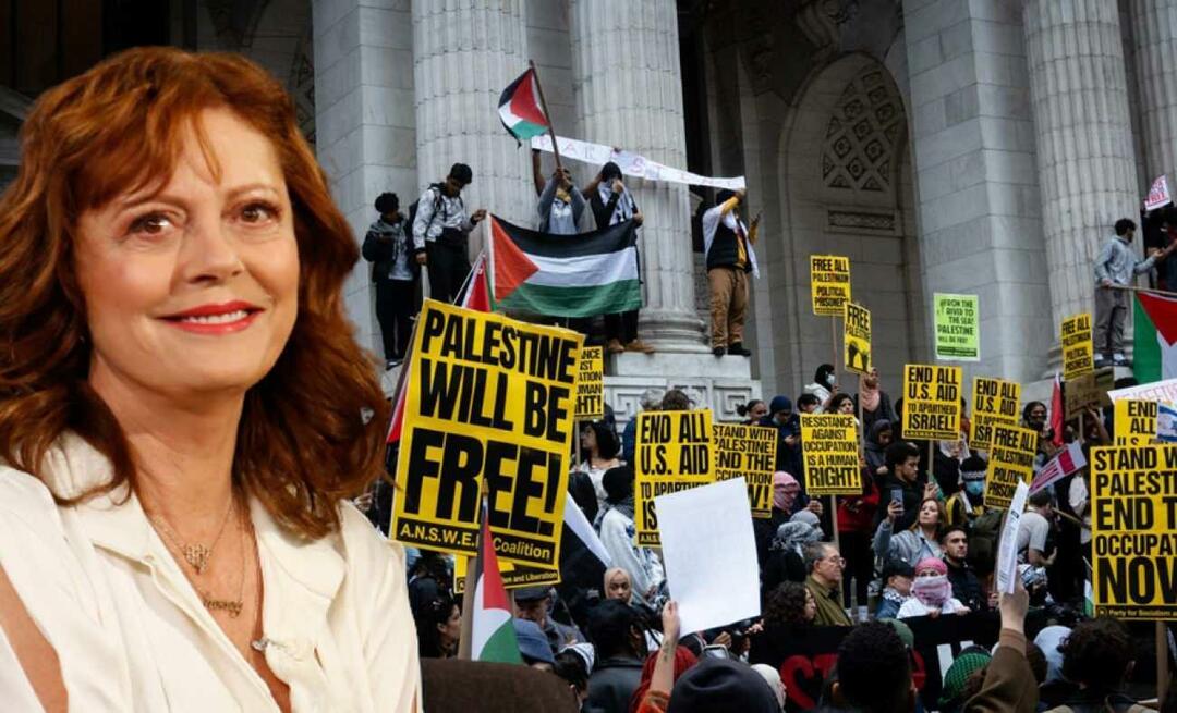 Niujorkas stojo už Palestiną! Susan Sarandon metė iššūkį Izraeliui: laikas būti laisvam