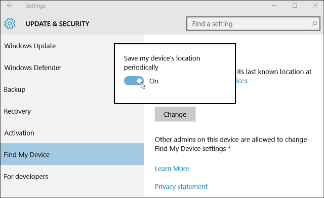 Kaip įjungti „Windows 10“ rasti mano įrenginį