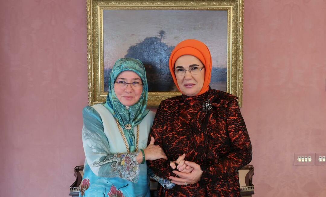Pirmoji ponia Erdoğan susitiko su Malaizijos karaliene!