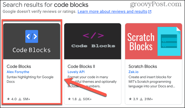 „Google“ dokumentų kodo blokavimo priedas