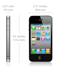 „iPhone 4“ dydžio informacija