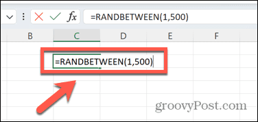 Excel randbetween