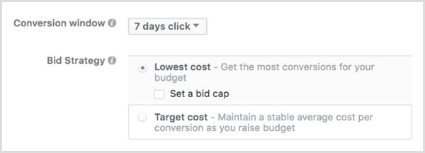 „Facebook“ skelbimų kainos pasiūlymo strategija