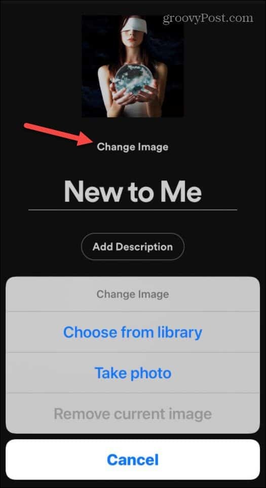 Pasirinkite vaizdą arba pašalinkite „iOS“.