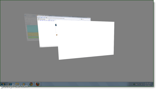 sulėtintas 3D vaizdas „Windows 7“