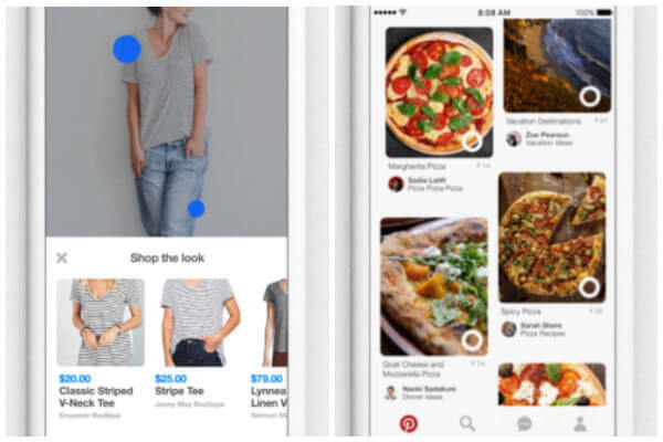 „Pinterest“ taip pat išleido du naujus mygtukus „Shop the Look“ ir „Instant Ideas“, kad būtų lengviau nei bet kada anksčiau rasti idėjų visame „Pinterest“ ir aplinkiniame pasaulyje.