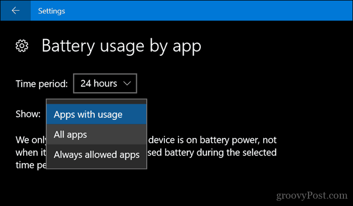 Kaip leisti programoms siųsti pranešimus naudojant „Windows 10“ akumuliatoriaus taupymo režimą