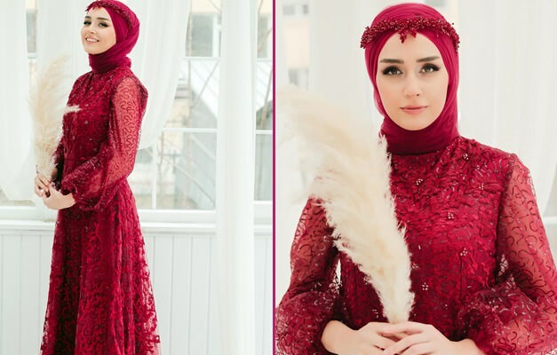 Pačios stilingiausios hidžabų vakarinės suknelės chna naktims! „Hijab“ vakarinė suknelė 2020 m