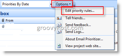„Microsoft“ el. pašto prioritetas:: groovyPost.com