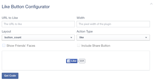 „Facebook“ mygtuko konfigūracija