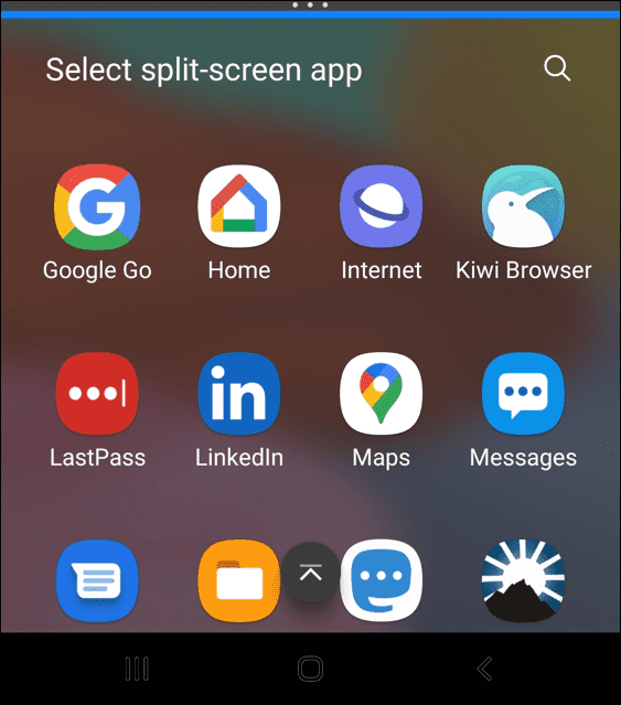 Kaip padalinti ekraną „Android“, pasirinkite programą