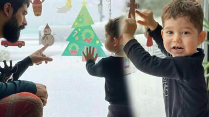 Burakas Özçivitas ir Fahriye Evceno sūnus Karanas pirmą kartą sutiko sniego kūdikį!