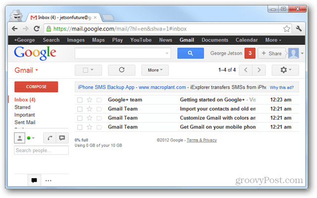 „Gmail“ gautieji