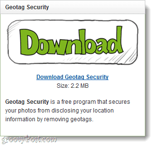 atsisiųsti geotag saugumo programą, skirtą Windows