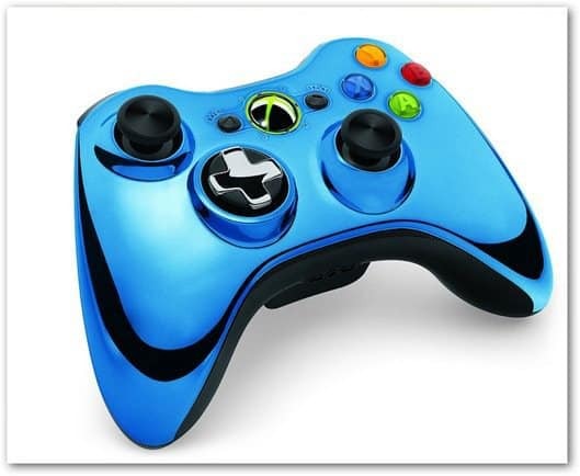 „Xbox 360“ chromo valdiklis mėlynas