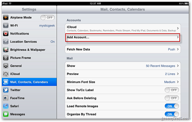 Kaip nustatyti paštą „iPhone“, „iPad“ ar „iPod Touch“