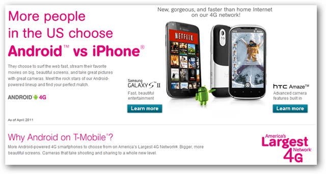„t-mobile android vs iPhone“