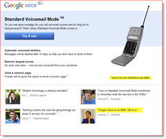 „Google Voice“, 2010 m. Balandžio mėn. Kvailiai