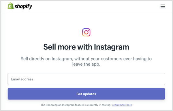 instagram shoppable post shopify beta programos prisiregistravimas
