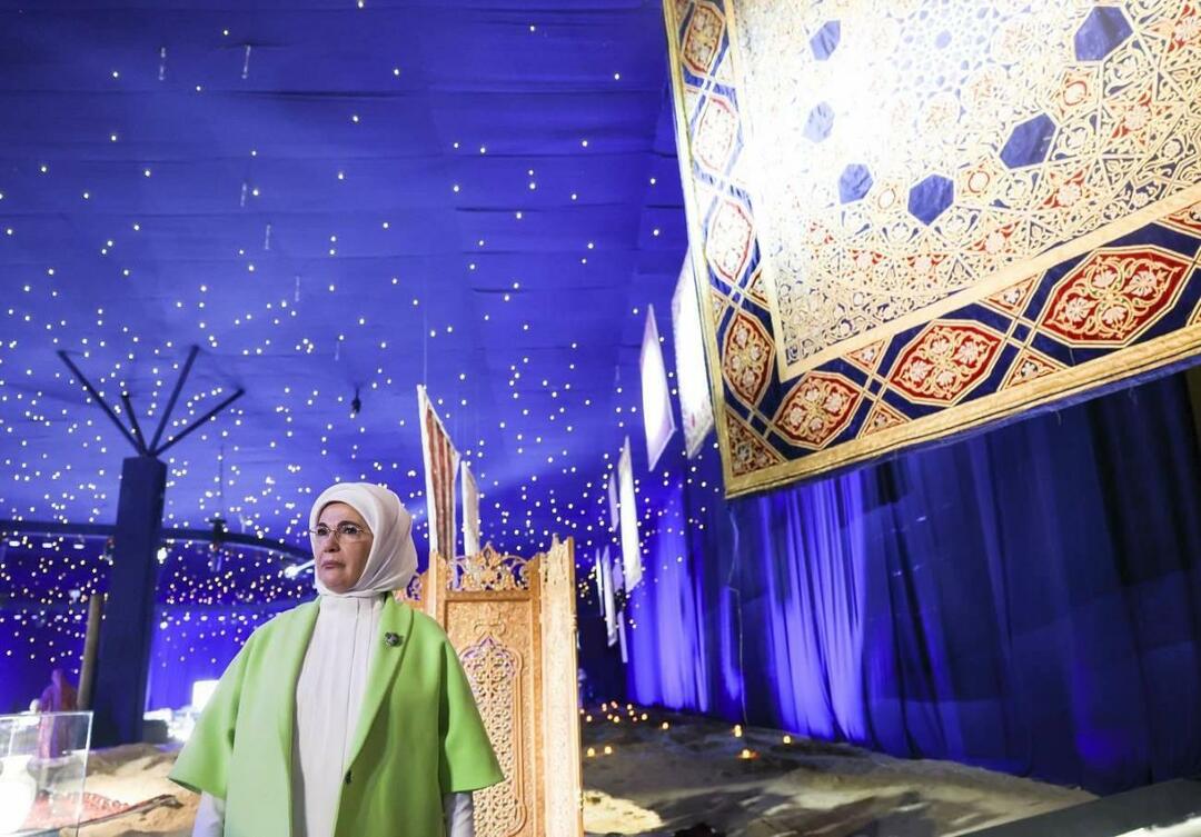 Emine Erdoğan apžiūrėjo Expo mugės zoną Samarkande