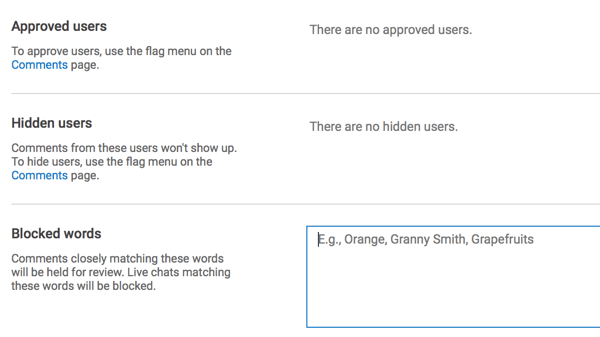 Galimybė blokuoti komentarus tam tikrais žodžiais yra viena geriausių „YouTube“ kanalų moderavimo funkcijų.