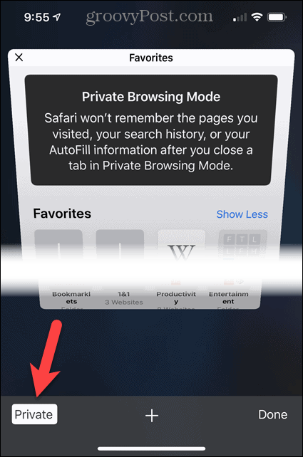 „IOS“ išjunkite privatų „Safari“