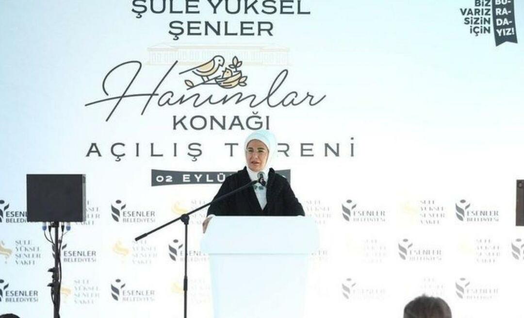 Emine Erdoğan dalyvavo Şule Yüksel Şenler dvaro atidaryme
