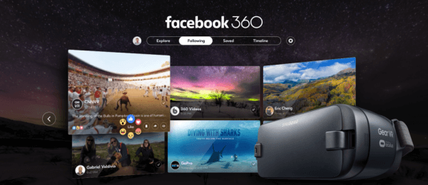 „Facebook“ paskelbė apie savo pirmąją virtualios realybės programą „Facebook 360“, skirtą „Gear VR“.