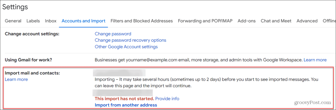 Kaip importuoti „Outlook“ el. paštą į „Gmail“.