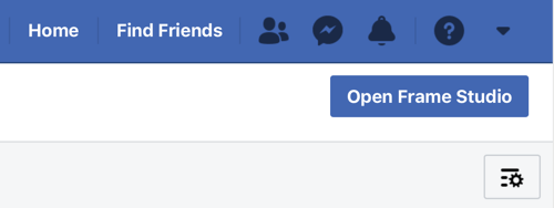 Kaip reklamuoti savo tiesioginį įvykį „Facebook“, 1 žingsnis, „Open Frame Studio“ parinktis „Facebook“