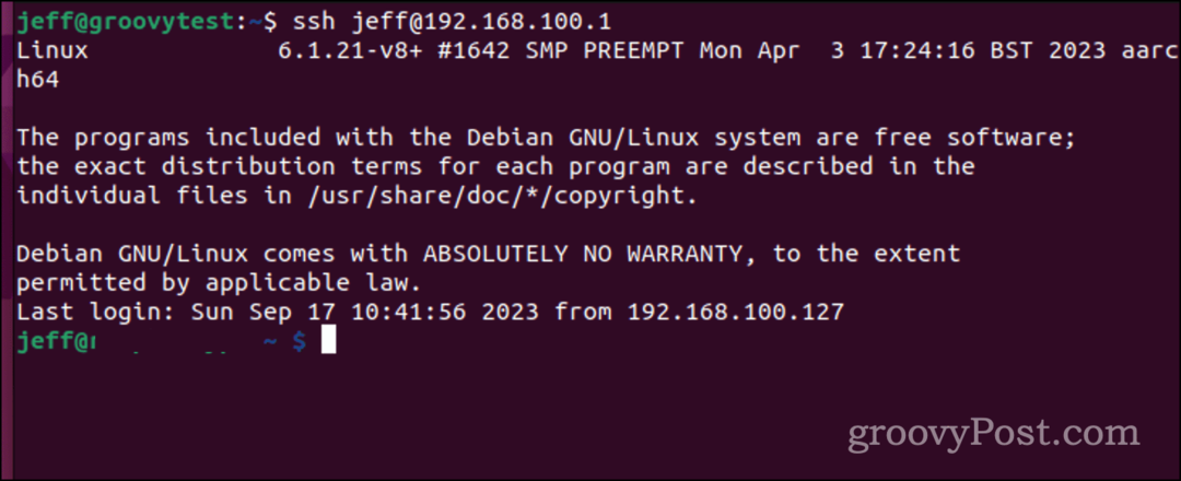 SSH Linux sistemoje