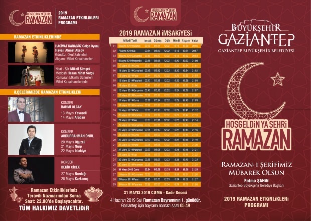 Kas yra 2019 metų „Gaziantep“ savivaldybės Ramadano renginiai?