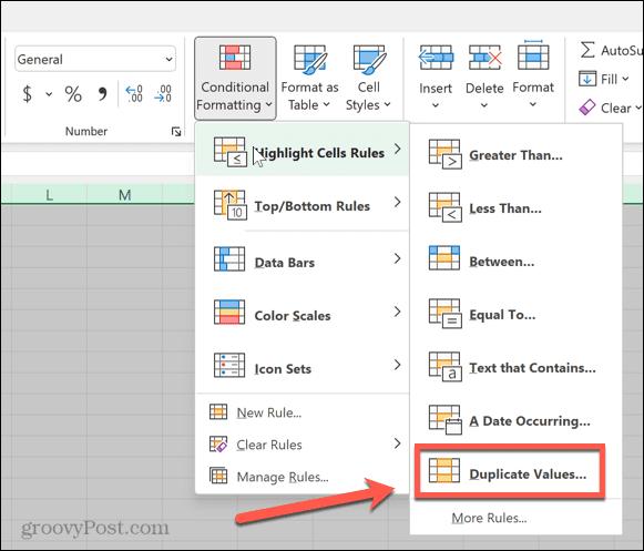 „Excel“ pasikartojančios reikšmės