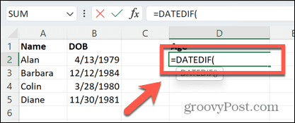 Excel metų ir mėnesių formulė