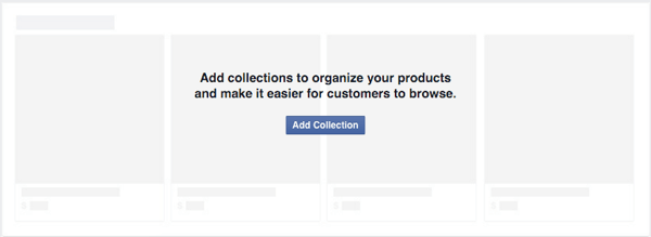 pridėkite kolekciją, kad sutvarkytumėte „Facebook“ parduotuvės produktus