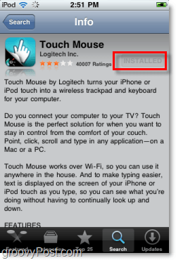 įdiegti "Logitech" jutiklinę pelę