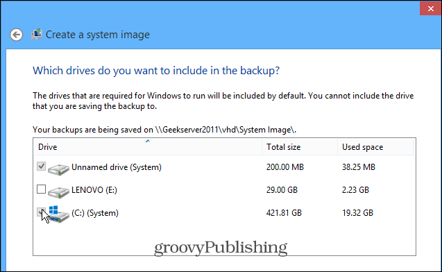 Kaip sukurti „Windows 8.1“ sistemos vaizdo atsarginę kopiją
