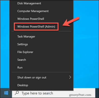 Paleidžiama „Windows PowerShell“